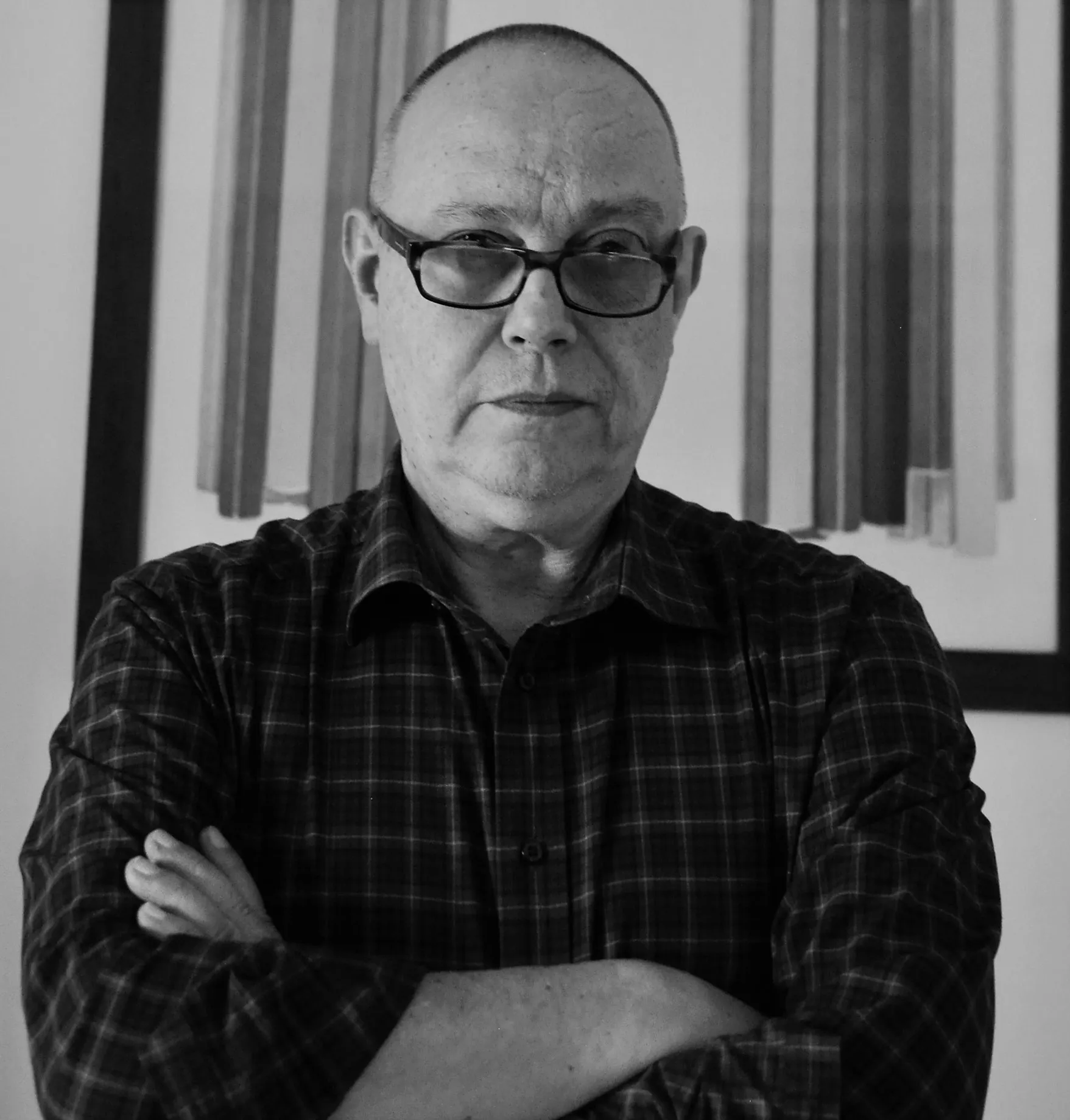 Ritratto in bianco e nero di Piero Rubini